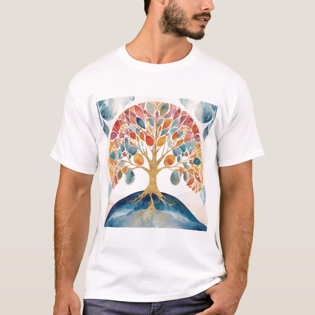 T-shirt de base de l'arbre de vie (Devant)