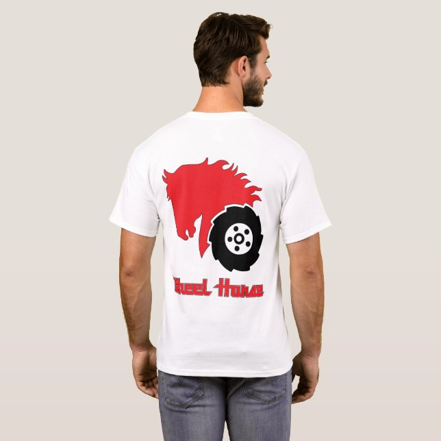 T-shirt de base de l'art des hommes de tracteur de (Dos entier)