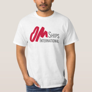 T-shirt de base de logo de bateaux d'OM