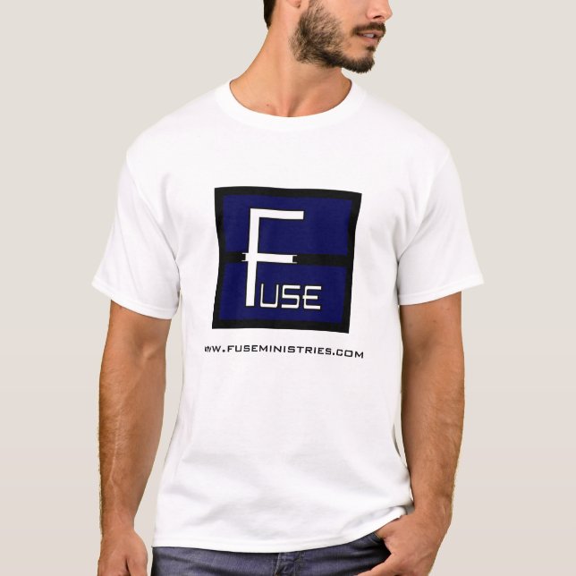 T-shirt de base de logo de carré de fusible (Devant)