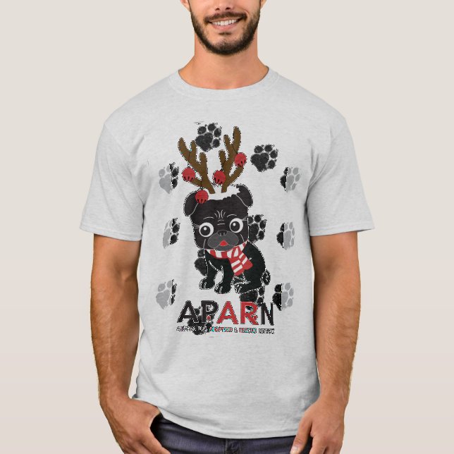 T-shirt de base de logo de vacances d'APARN (Devant)