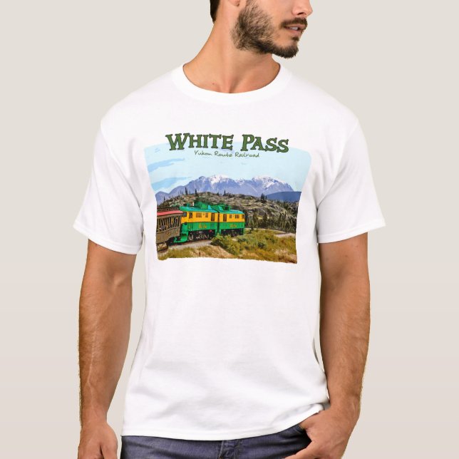 T-shirt de base de passage blanc (Devant)