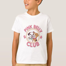 T-Shirt de base de Pink Belly Club Duo
