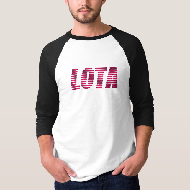 T-shirt de base de raglan de la douille des hommes (Devant)