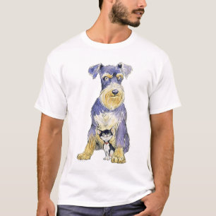 T-shirt de base de Schnauzer
