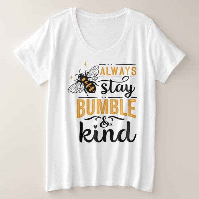T-shirt de base de taille plus grande (Design devant)