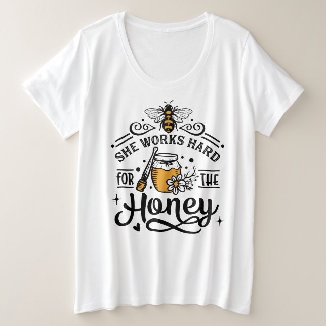 T-shirt de base de taille plus grande (Design devant)