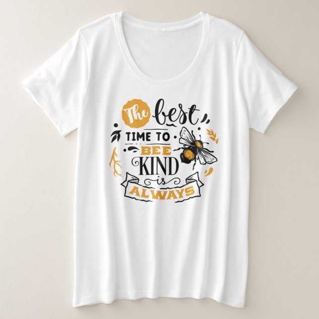 T-shirt de base de taille plus grande (Design devant)