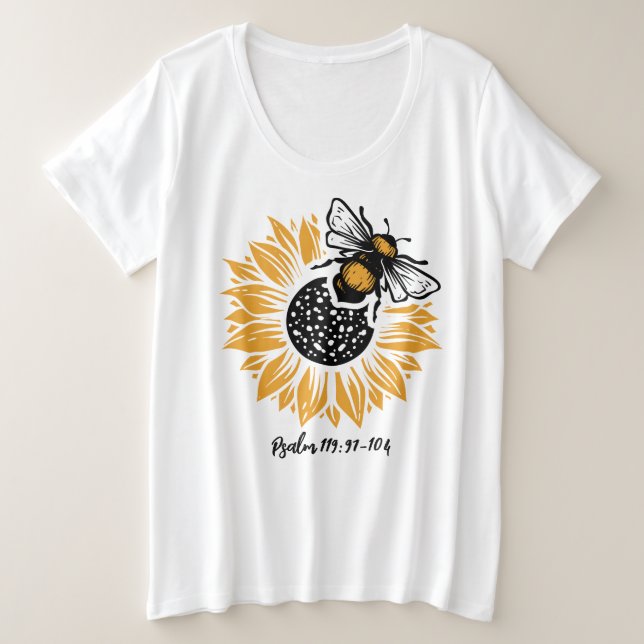 T-shirt de base de taille plus grande (Design devant)