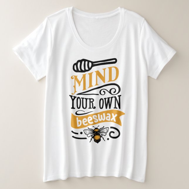 T-shirt de base de taille plus grande (Design devant)