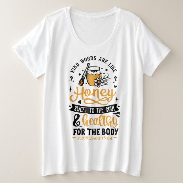T-shirt de base de taille plus grande (Design devant)