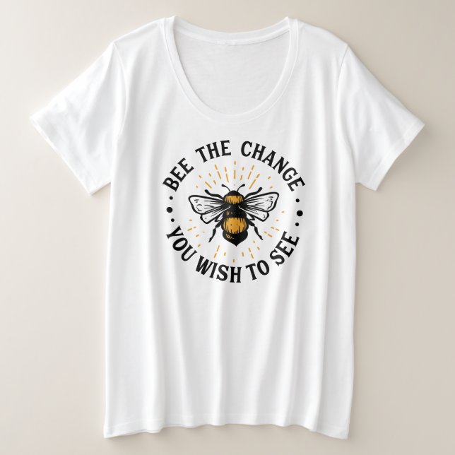 T-shirt de base de taille plus grande (Design devant)