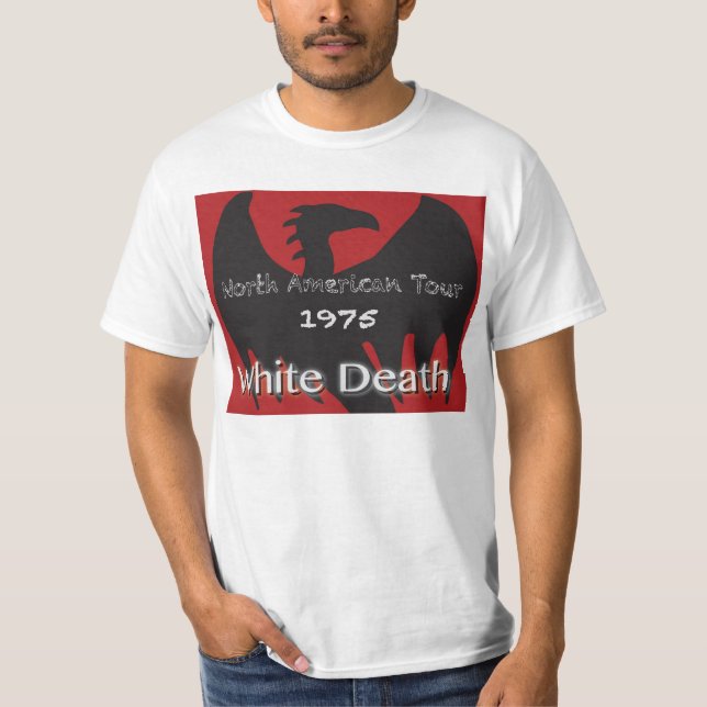 T-shirt de base de visite blanche de la mort (Devant)