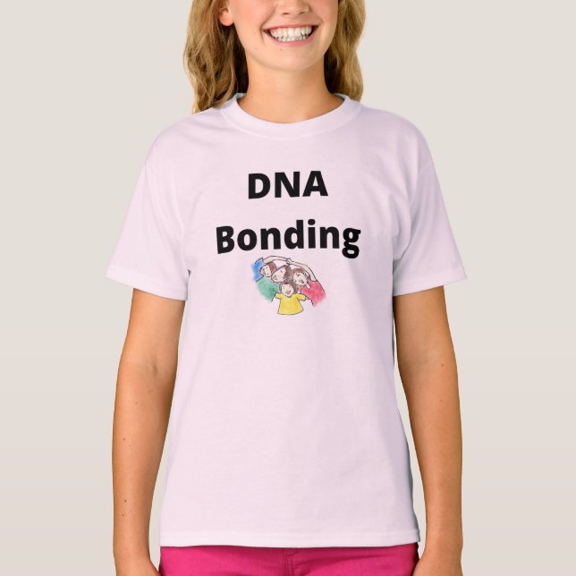 T-shirt de base des filles liées à l'ADN (Devant)