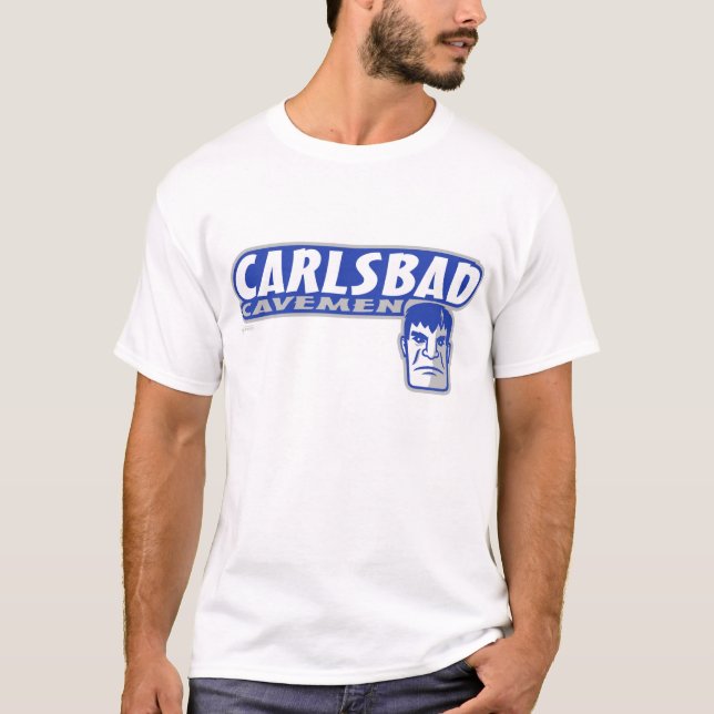 T-shirt de base d'hommes des cavernes de Carlsbad (Devant)
