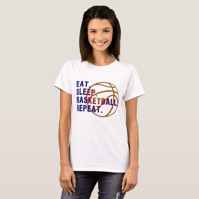 T-shirt de base du ฺBasketball des femmes (Devant entier)