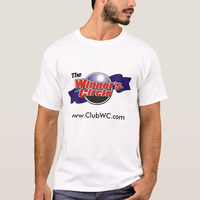 T-shirt de base du cercle du gagnant (Devant)