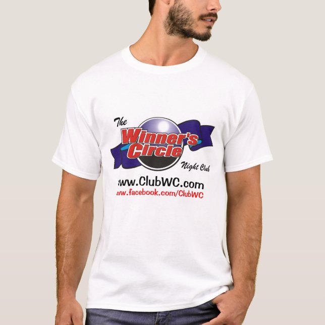 T-shirt de base du cercle du gagnant NOUVEAU (Devant)