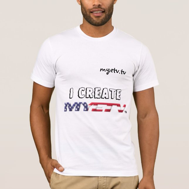 T-shirt de base en toile Bella de MYETV (Devant)
