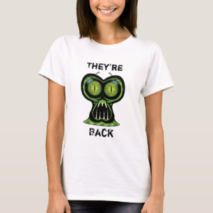 T-shirt de base féminin Alien spatiale