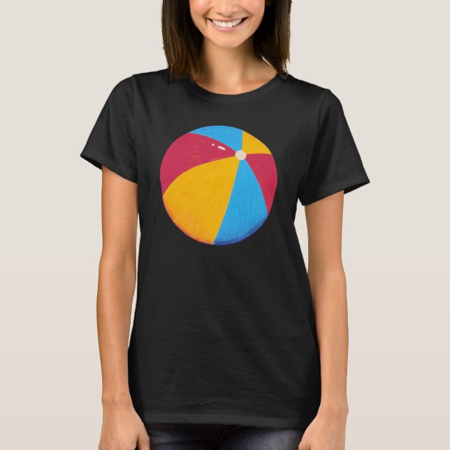 T-shirt de base féminin Beach Ball (Devant)
