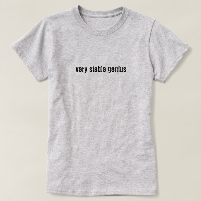 T-shirt de base féminin de génie très stable (Design devant)