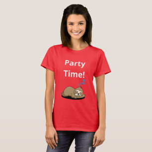 T-shirt de base féminin Party Time
