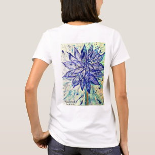 T-shirt de base féminin Rare Blue Dalhia