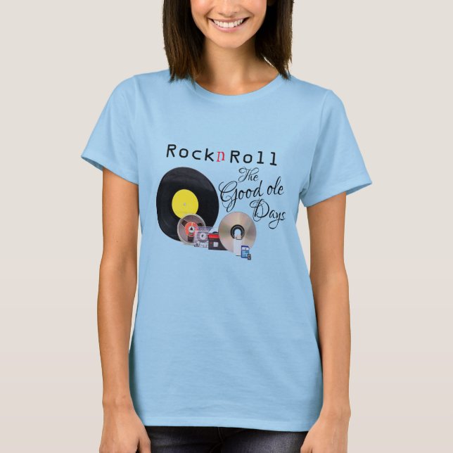 T-shirt de base féminin "Rock n Roll" (Devant)