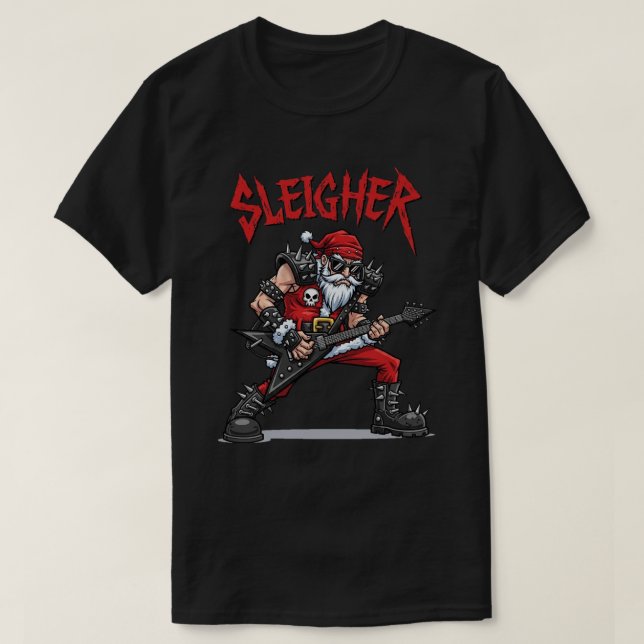 T-shirt de base foncé de Noël (Design devant)