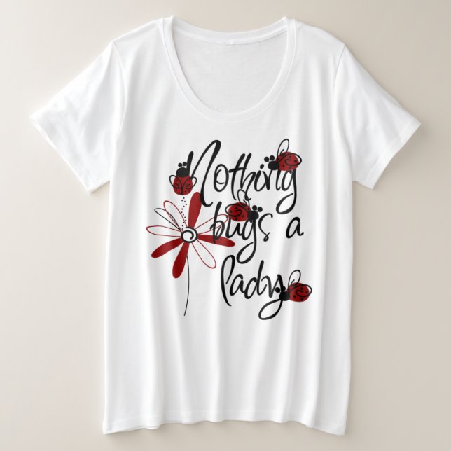 T-shirt de base grande taille pour femmes (Design devant)