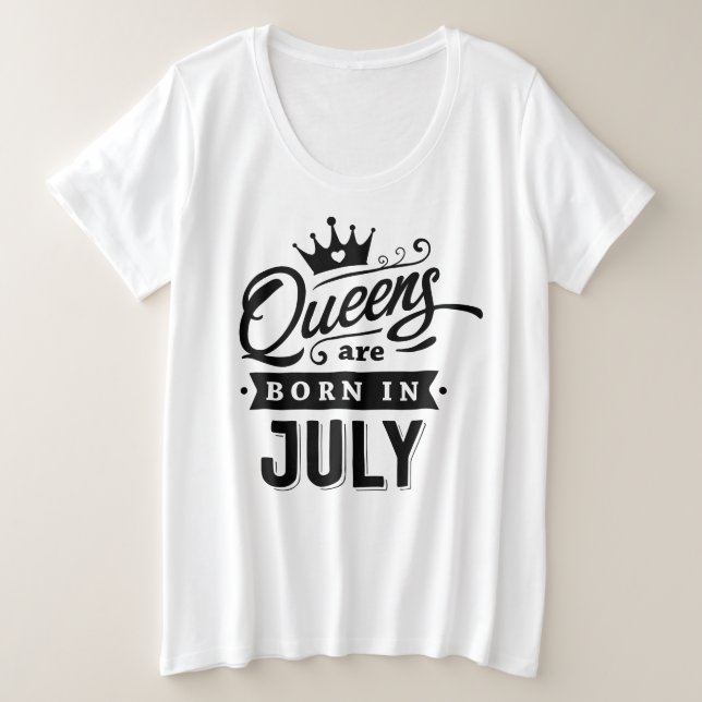 T-shirt de base grande taille pour femmes (Design devant)