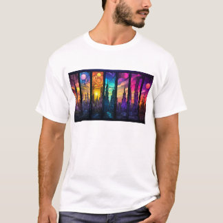 T-Shirt de base masculin coloré tendance