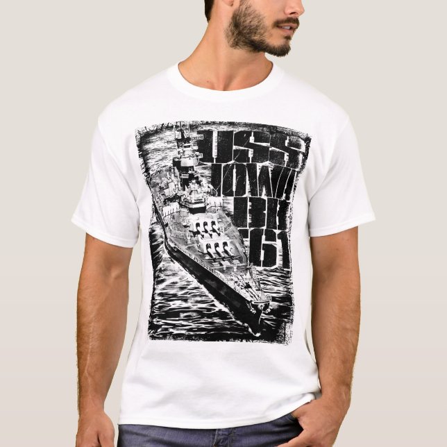 T-shirt de base masculin de l'Iowa (Devant)