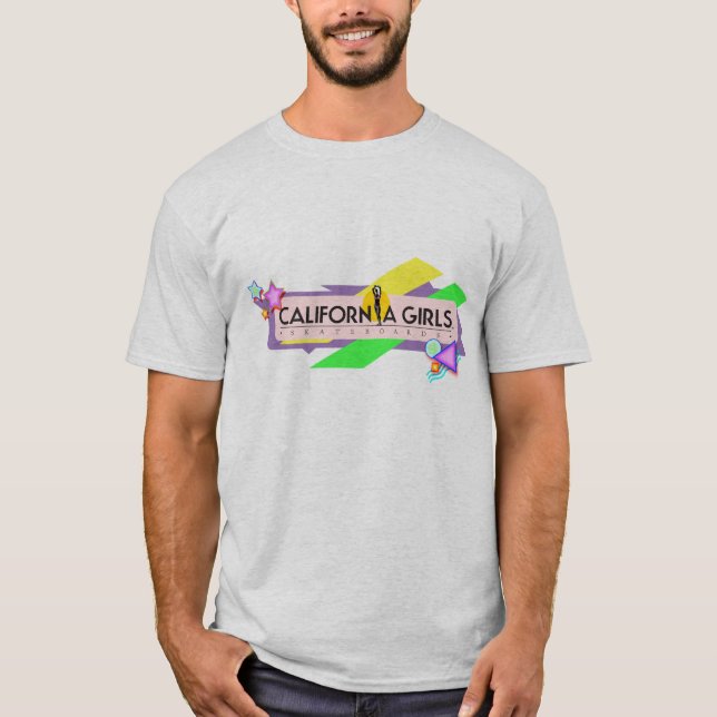 T-shirt de base : Planches à roulettes de filles (Devant)
