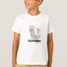 T-shirt de base pour enfants de Californie