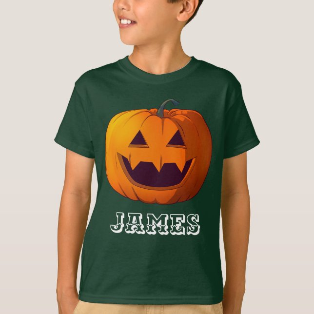 T-shirt de base pour enfants d'Halloween (Devant)