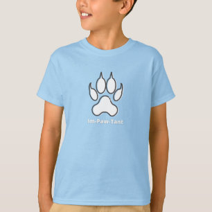 T-Shirt De Base Pour Enfants Im-Paw-Tant
