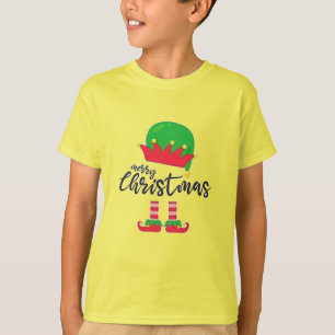 T-Shirt de base pour enfants Joyeux Noël Elfe Unis