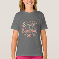 T-shirt de base pour enfants - Simple is Beautity