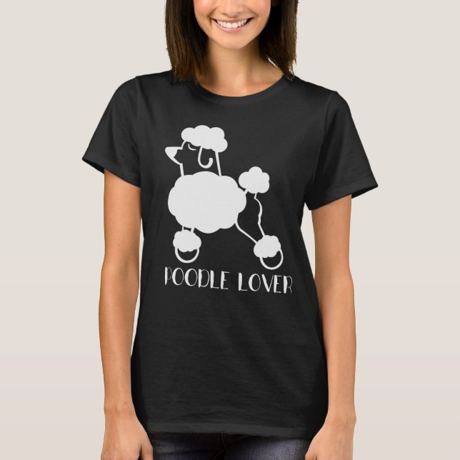 T-shirt de base pour femmes de caniche (Devant)