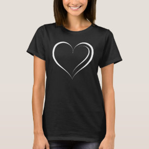 T-shirt de base pour femmes de coeur