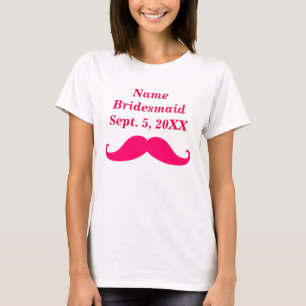 T-Shirt de base pour femmes de la moustache rose
