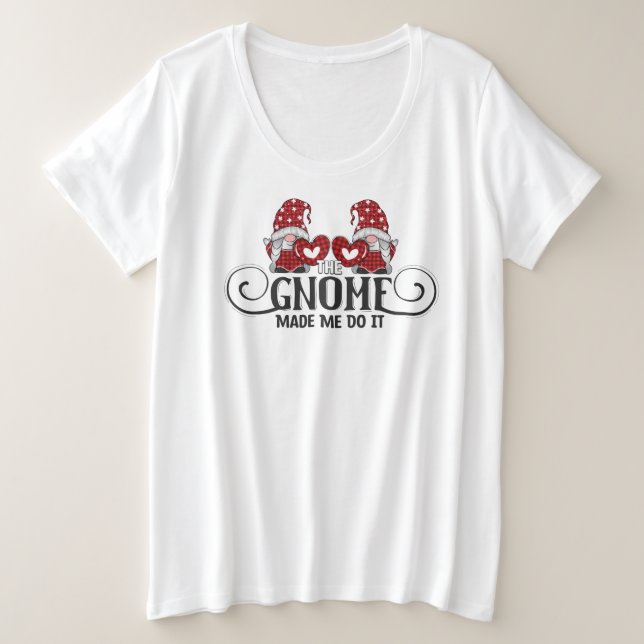 T-shirt de base pour femmes de taille plus grande (Design devant)