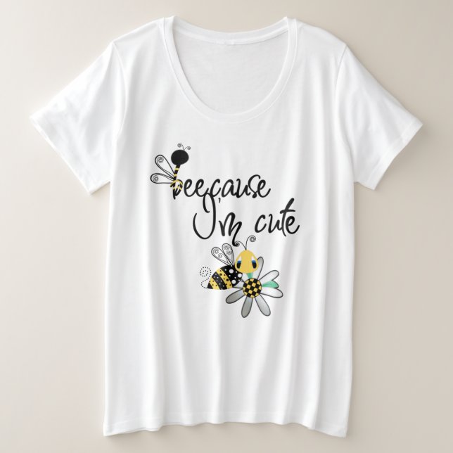 T-shirt de base pour femmes de taille plus grande (Design devant)