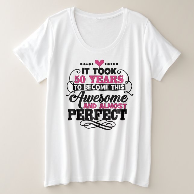 T-shirt de base pour femmes de taille plus grande (Design devant)