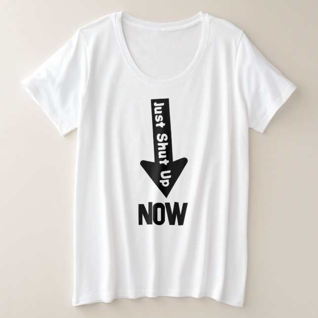 T-shirt de base pour femmes de taille plus grande (Design devant)