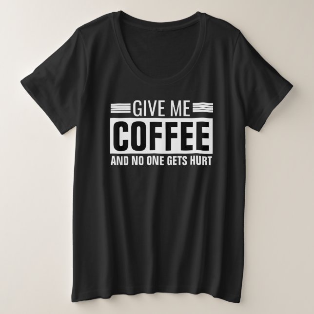 T-shirt de base pour femmes de taille plus grande (Design devant)