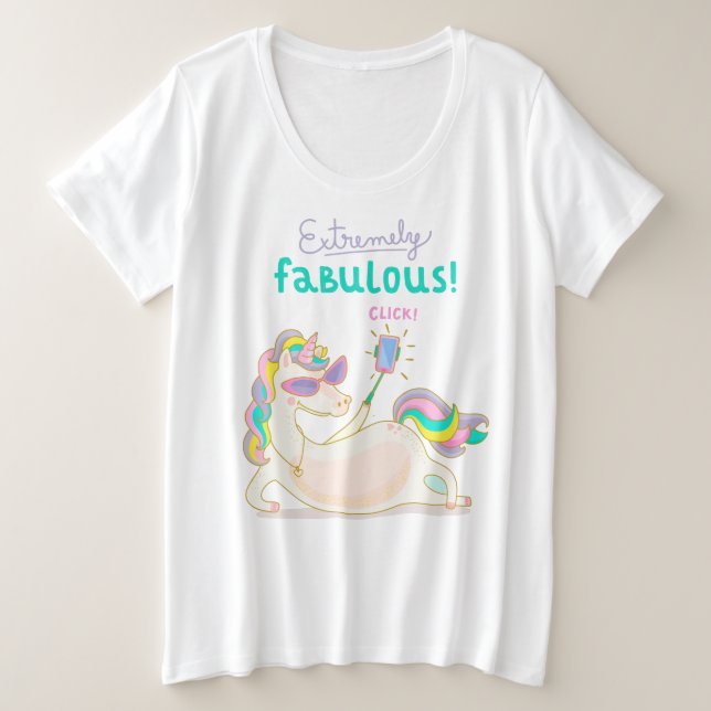 T-shirt de base pour femmes de taille plus grande (Design devant)