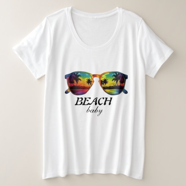 T-shirt de base pour femmes de taille plus grande (Design devant)